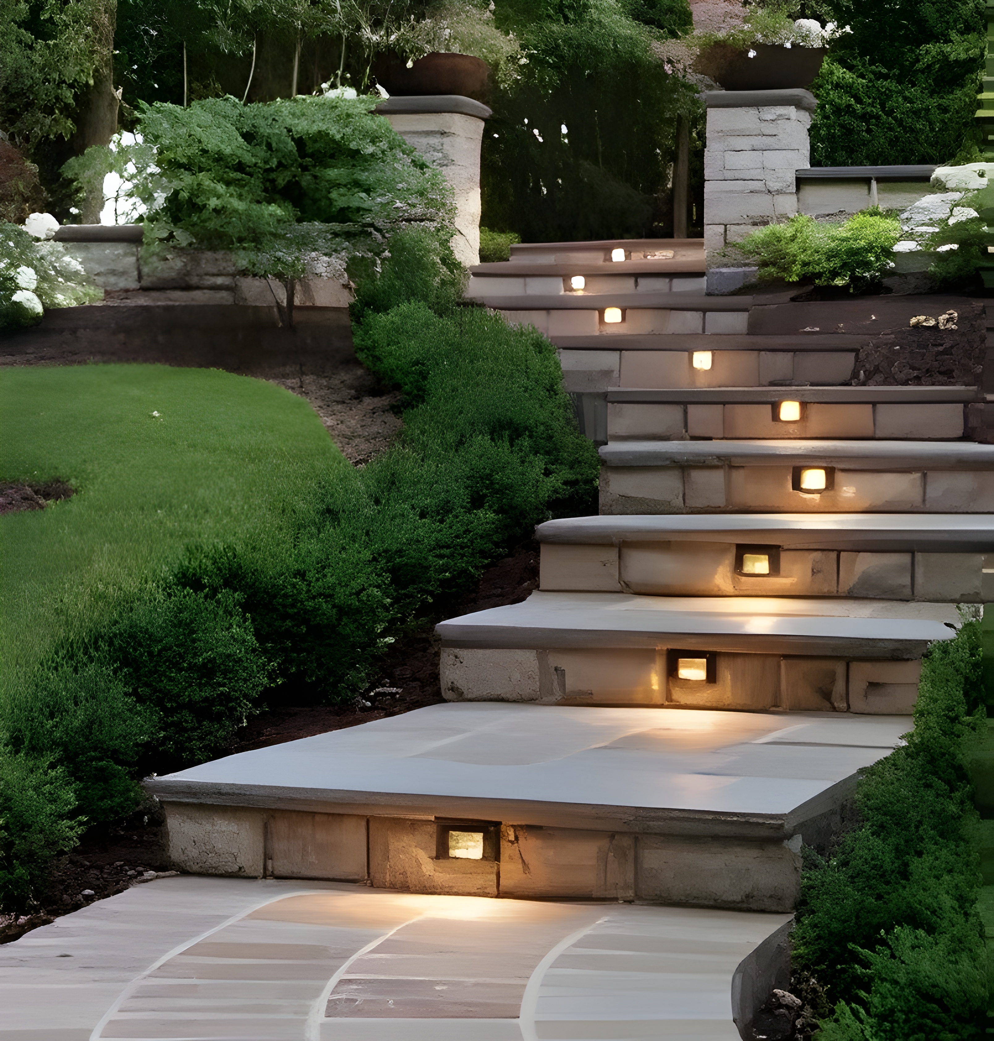 OUTDOOR RECESSED STEP LIGHT USE